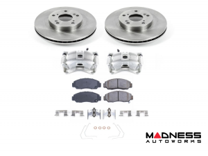 Honda Civic Brake Kit - Front - PowerStop - Autospecialty Rotors + Evolution Ceramic Pads + Replacement Calipers - `06-`11